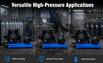 2-stage RMC-2-36WH-2.4/30C  Inlet  30bar 2.4m3/min  30kw High Pressure Piston air Compressor